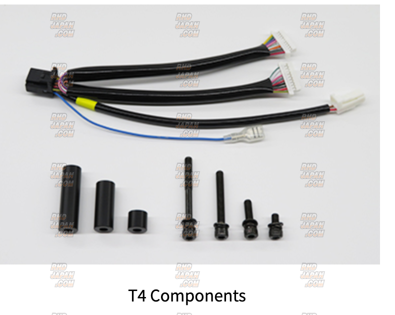 Works Bell Steering Wheel Switch Extension Harness Kit T4 Couplers 10P & 10P - BRZ ZD8 GR86 ZN6
